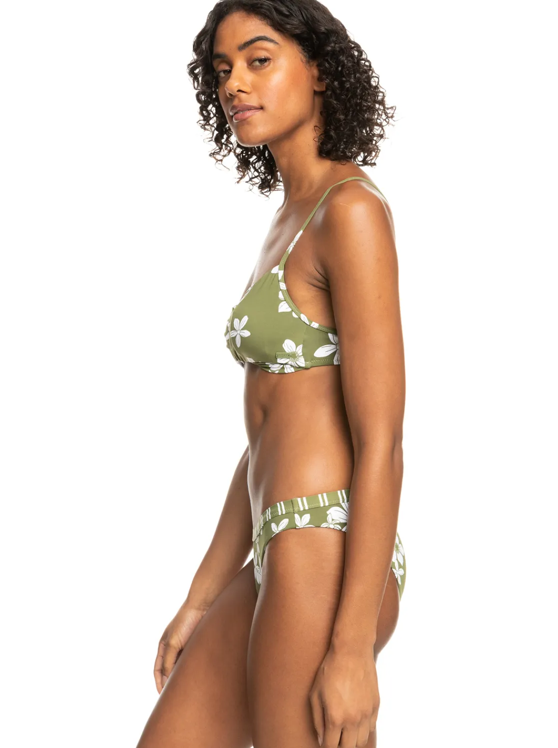 Roxy Bikini'S*Retro Revo - Bikiniset, Aan Twee Kanten Draagbaar Voor Dames Loden Green Surfrider Spirit S