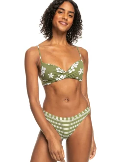 Roxy Bikini'S*Retro Revo - Bikiniset, Aan Twee Kanten Draagbaar Voor Dames Loden Green Surfrider Spirit S