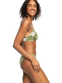 Roxy Bikini'S*Retro Revo - Bikiniset, Aan Twee Kanten Draagbaar Voor Dames Loden Green Surfrider Spirit S