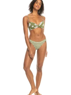 Roxy Bikini'S*Retro Revo - Bikiniset, Aan Twee Kanten Draagbaar Voor Dames Loden Green Surfrider Spirit S