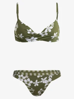 Roxy Bikini'S*Retro Revo - Bikiniset, Aan Twee Kanten Draagbaar Voor Dames Loden Green Surfrider Spirit S