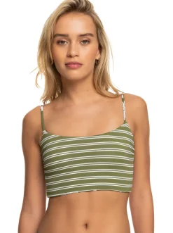 Roxy Bikini Tops*Retro Revo - Bikinitop, Aan Twee Kanten Draagbaar Voor Dames Loden Green Surfrider Spirit S