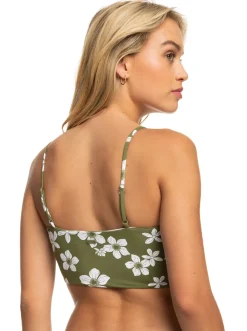 Roxy Bikini Tops*Retro Revo - Bikinitop, Aan Twee Kanten Draagbaar Voor Dames Loden Green Surfrider Spirit S