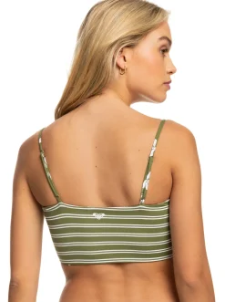 Roxy Bikini Tops*Retro Revo - Bikinitop, Aan Twee Kanten Draagbaar Voor Dames Loden Green Surfrider Spirit S