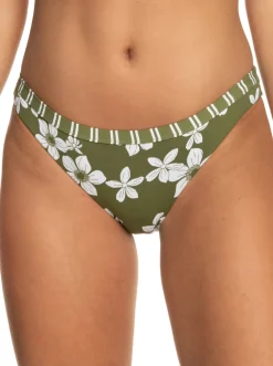 Roxy Bikini Bottoms*Retro Revo - Medium Bikinibroekje, Aan Twee Kanten Draagbaar Voor Dames Loden Green Surfrider Spirit S