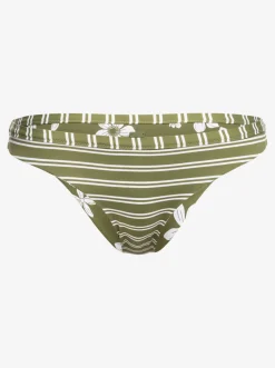 Roxy Bikini Bottoms*Retro Revo - Medium Bikinibroekje, Aan Twee Kanten Draagbaar Voor Dames Loden Green Surfrider Spirit S
