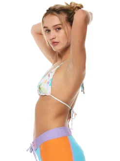 Roxy Bikini Tops*Retro Revo - Tiki Tri Bikinitop, Aan Twee Kanten Draagbaar Voor Dames Snow White Pualani Combo