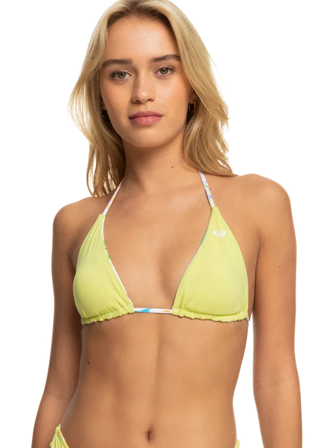 Roxy Bikini Tops*Retro Revo - Tiki Tri Bikinitop, Aan Twee Kanten Draagbaar Voor Dames Snow White Pualani Combo