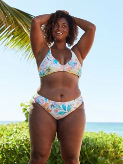 Roxy Bikini Tops*Retro Revo - Triangel Bikinitop, Aan Twee Kanten Draagbaar Voor Dames Snow White Pualani Combo