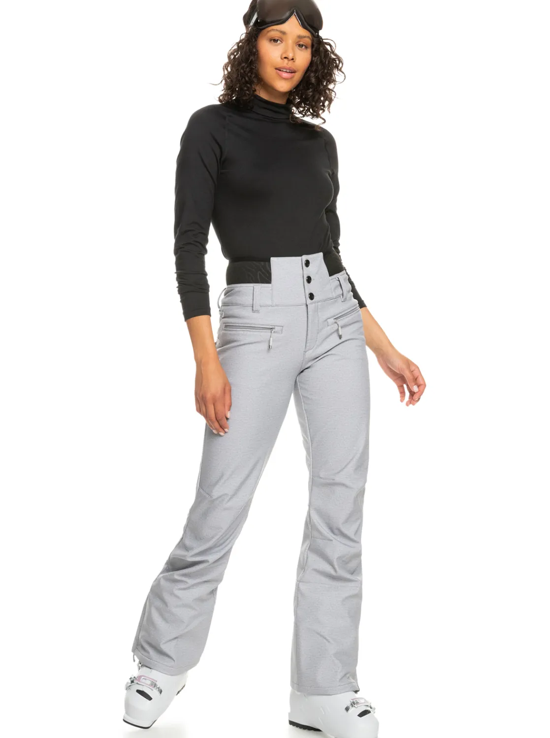 Roxy Snow-Broeken*Rising High 2022 - Geisoleerde Snowbroek Voor Dames Heather Grey