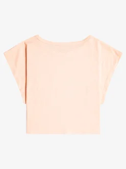 Roxy T-Shirts & Blouses*Rock With U - Boxy T-Shirt Voor Meisjes 4-16 Tropical Peach