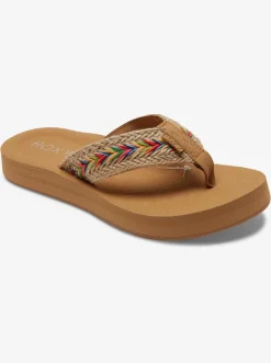 Roxy Slippers*Rosarito - Sandalen Voor Dames Tan