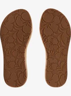 Roxy Slippers*Rosarito - Sandalen Voor Dames Tan