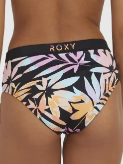 Roxy Bikini Bottoms* Active - Bikinibroekje Met Medium Taille Voor Dames Anthracite Zebra Jungle
