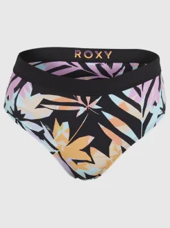 Roxy Bikini Bottoms* Active - Bikinibroekje Met Medium Taille Voor Dames Anthracite Zebra Jungle