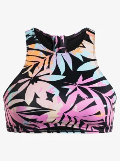 Roxy Bikini Tops* Active - Bikinitop Voor Dames Anthracite Zebra Jungle