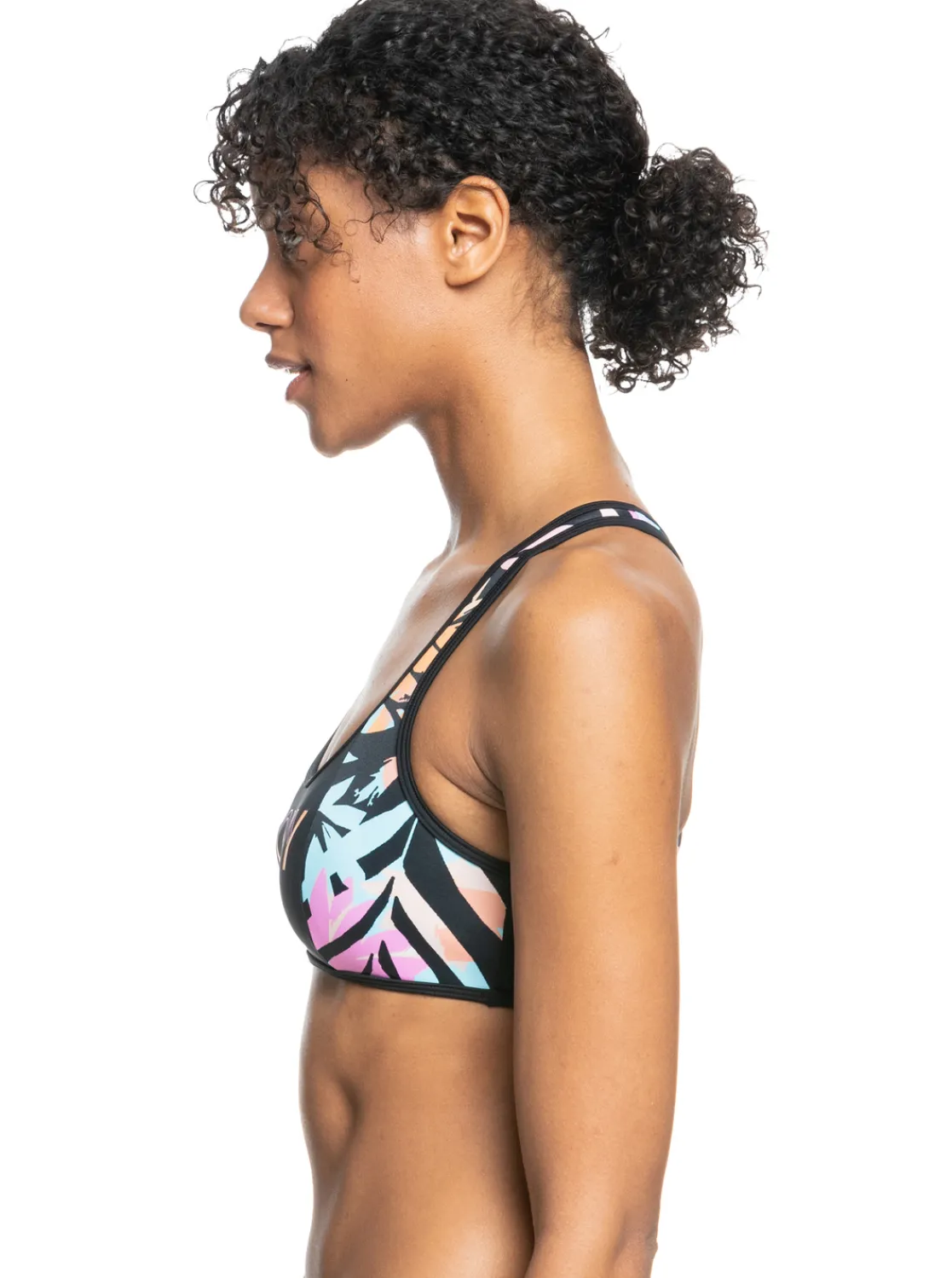 Roxy Bikini Tops* Active - Bikinitop Voor Dames Anthracite Zebra Jungle