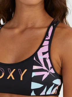 Roxy Bikini Tops* Active - Bikinitop Voor Dames Anthracite Zebra Jungle