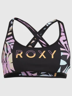 Roxy Bikini Tops* Active - Bikinitop Voor Dames Anthracite Zebra Jungle