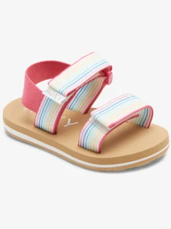 Roxy Schoenen* Cage - Sandalen Voor Toddlers White/Pink/Multi