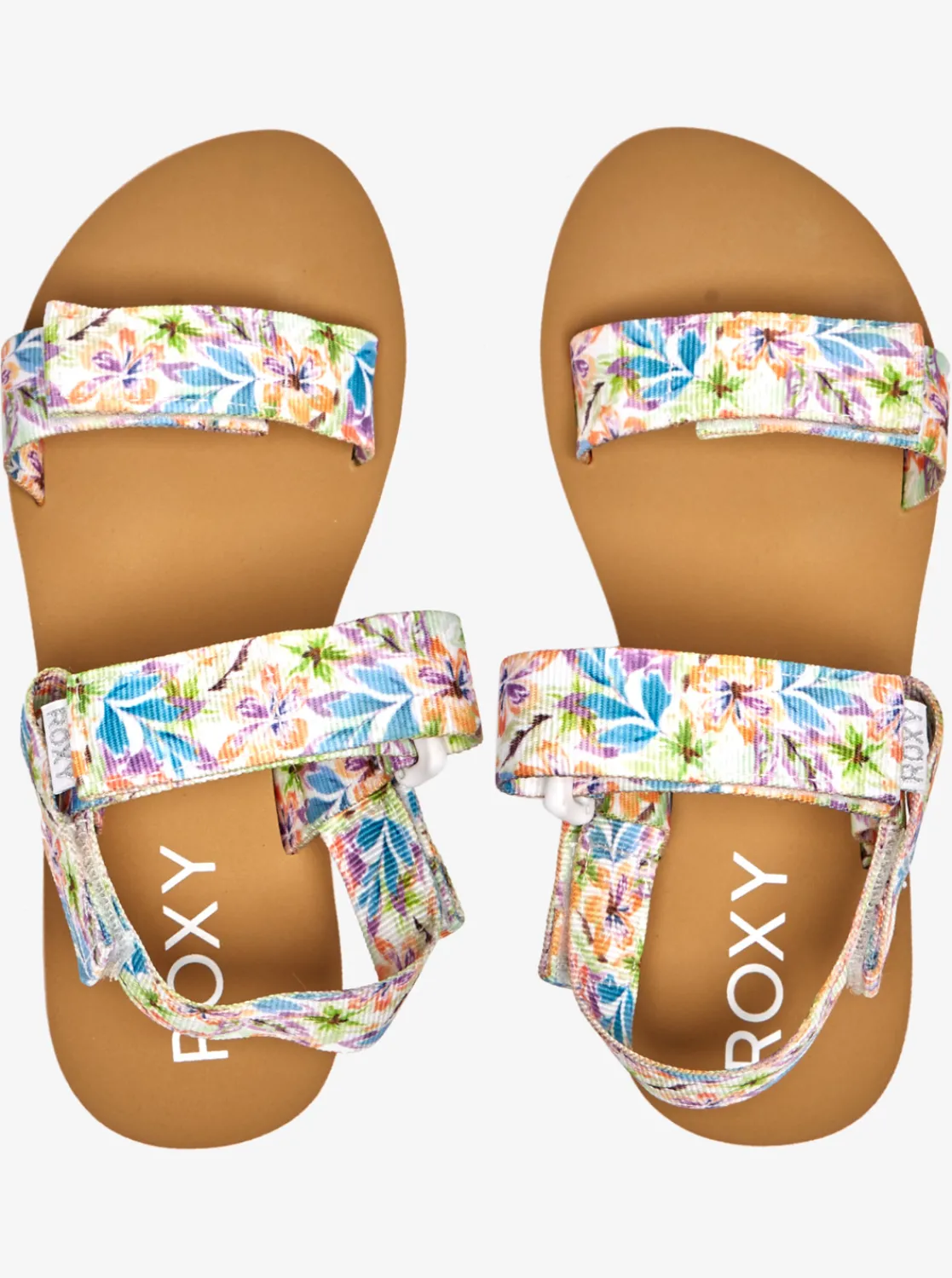 Roxy Slippers* Cage - Sandalen Voor Dames White/Fluorescent