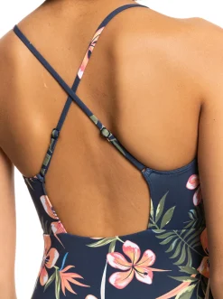 Roxy Monokini'S* Into The Sun - Eendelig Badpak Voor Dames Mood Indigo Tropical Depht