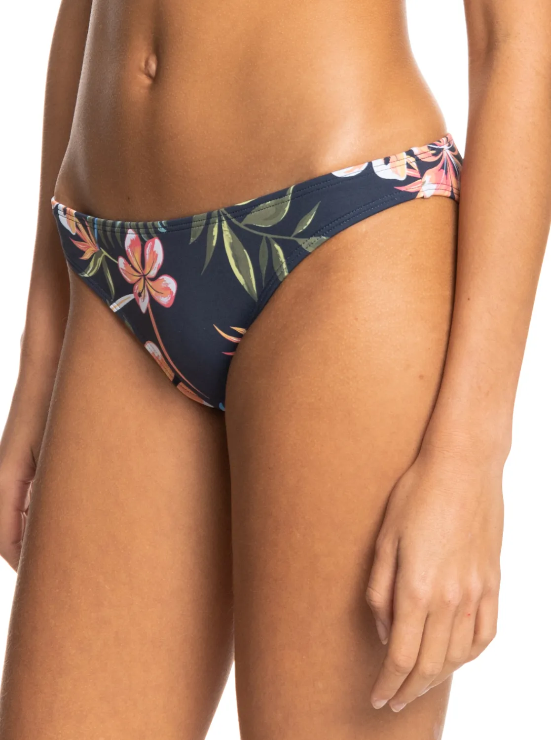 Roxy Bikini Bottoms* Into The Sun - Medium Bikinibroekje Voor Dames Mood Indigo Tropical Depht