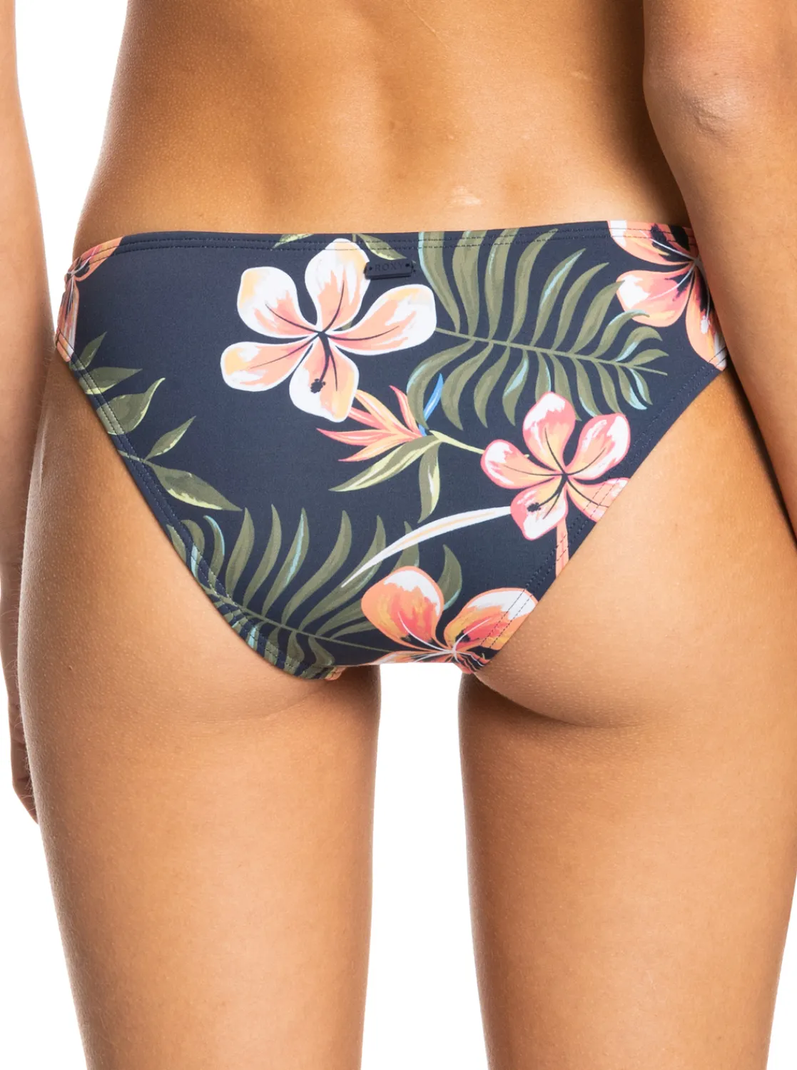 Roxy Bikini Bottoms* Into The Sun - Medium Bikinibroekje Voor Dames Mood Indigo Tropical Depht