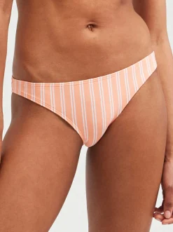 Roxy Bikini Bottoms* Into The Sun - Medium Bikinibroekje Voor Dames Papaya Punch Novelta Stripe H