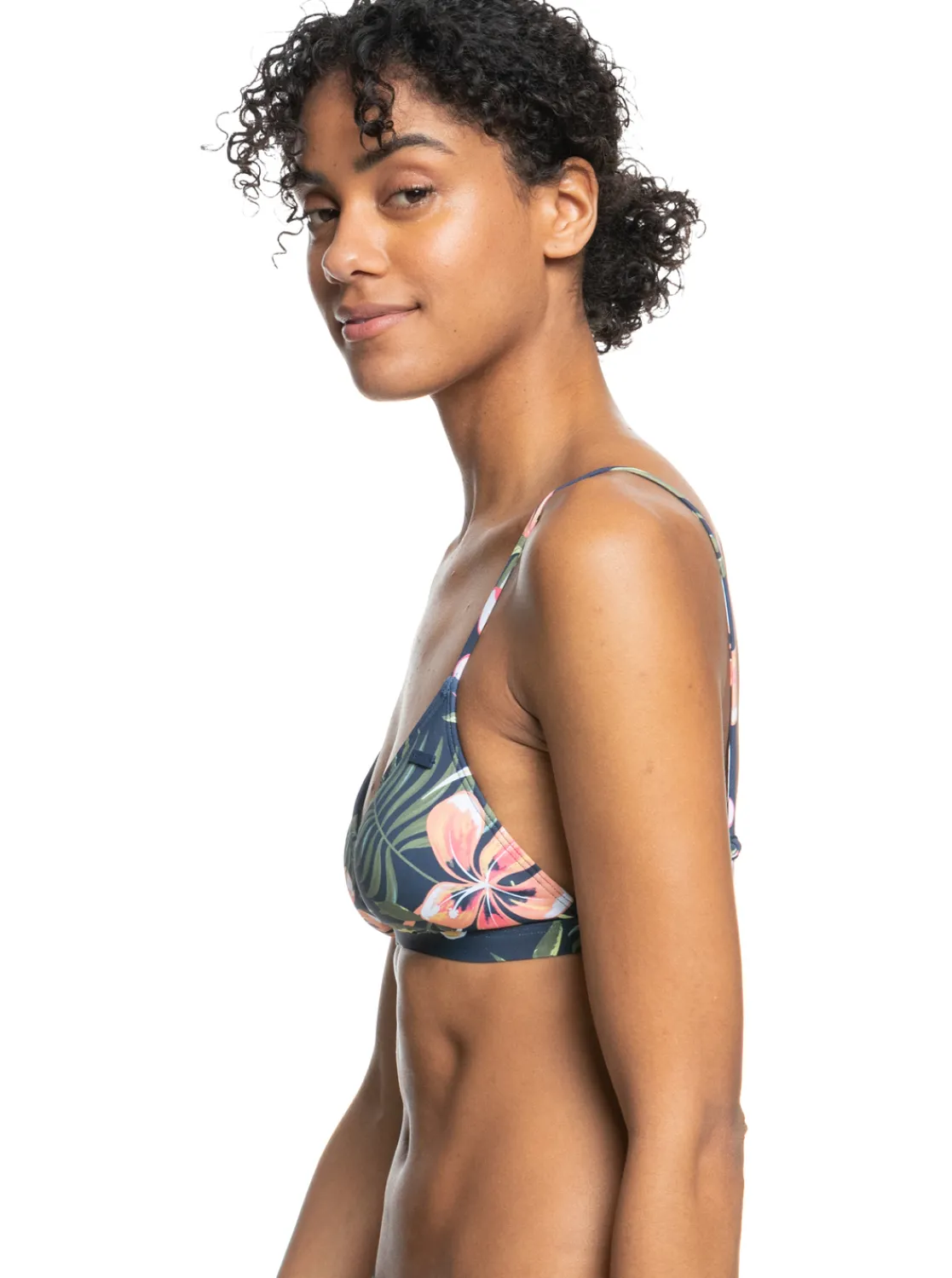 Roxy Bikini Tops* Into The Sun - Tiki Tri Bikinitop Voor Dames Mood Indigo Tropical Depht