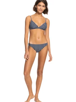 Roxy Bikini Tops* Into The Sun - Tiki Tri Bikinitop Voor Dames Mood Indigo Novela Stripe Vert