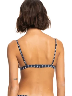 Roxy Bikini Tops* Into The Sun - Tiki Tri Bikinitop Voor Dames Mood Indigo Novela Stripe Vert