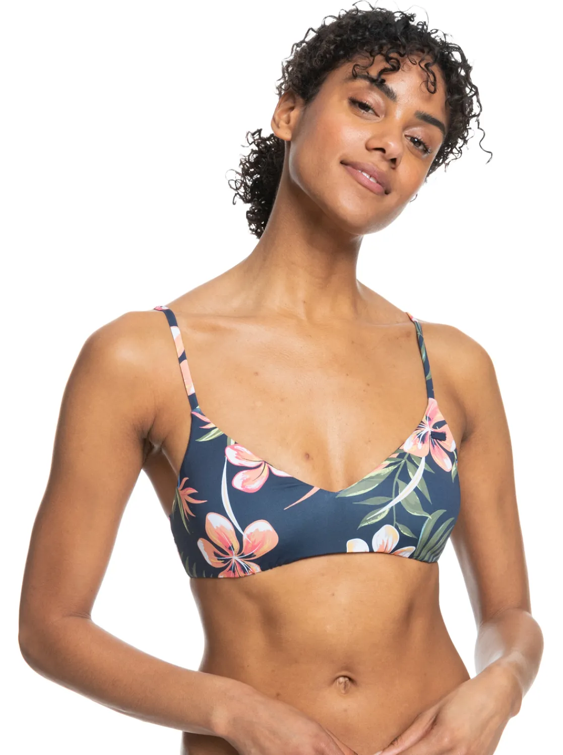 Roxy Bikini Tops* Into The Sun - Triangel Bikinitop Voor Dames Mood Indigo Tropical Depht