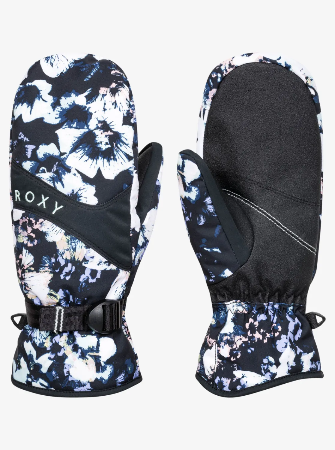 Roxy Handschoenen* Jetty 2022 - Snowboard/Skiwanten Voor Dames True Black Black Flowers