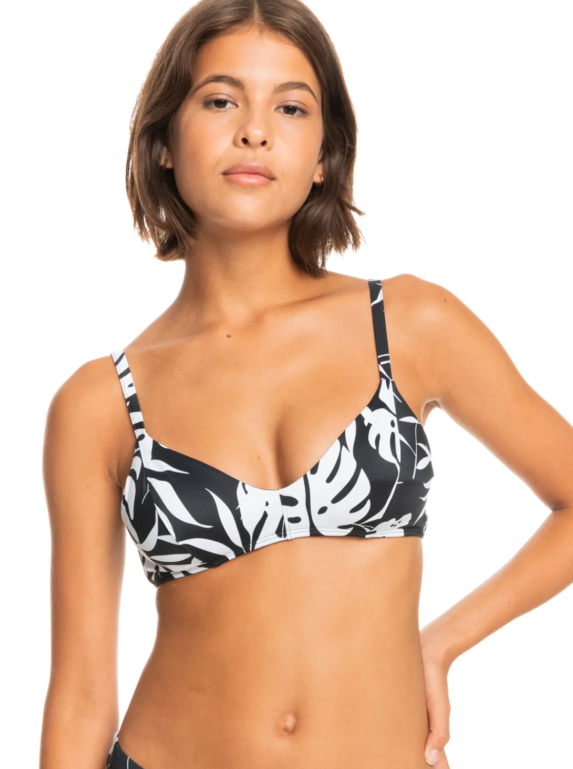 Roxy Bikini Tops* Love The Aloha - Triangel Bikinitiop Voor Dames Anthracite Surf Trippin Bico S