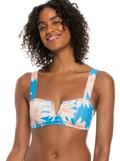 Roxy Bikini Tops* Love The Coco - Bralette Bikinitop Voor Dames Azure Blue Palm Island