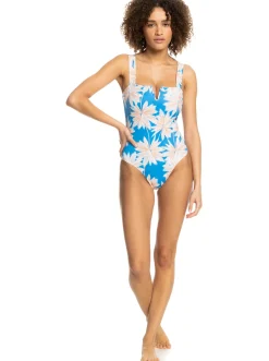 Roxy Monokini'S* Love The Coco - Eendelig Badpak Voor Dames Azure Blue Palm Island
