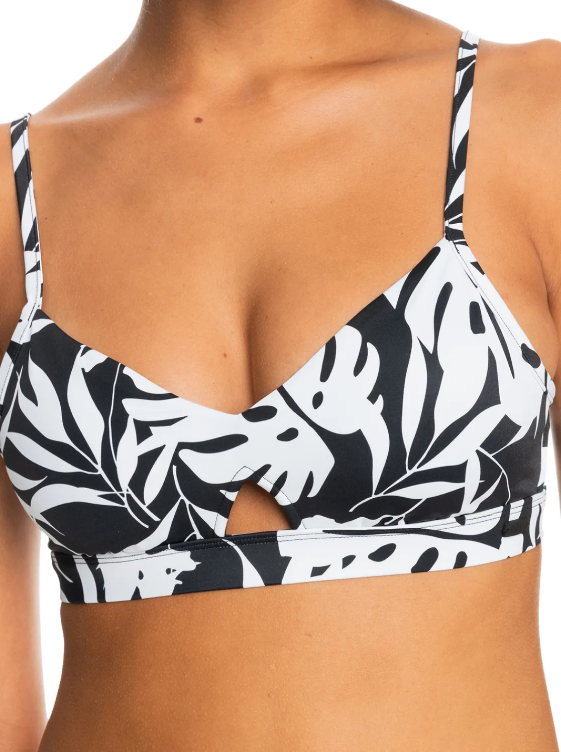 Roxy Bikini Tops* Love The Cross Step - Bralette Bikinitop Voor Dames Anthracite Surf Trippin Bico S