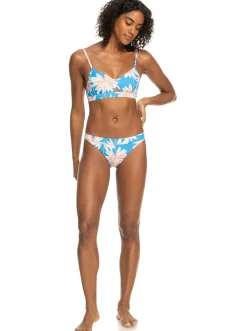 Roxy Bikini Tops* Love The Cross Step - Bralette Bikinitop Voor Dames Azure Blue Palm Island