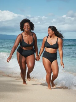 Roxy Bikini Tops* Love The Sun Ray - Bikinitop Cupmaat D Voor Dames Anthracite