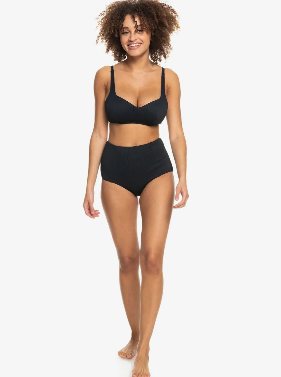 Roxy Bikini Tops* Love The Sun Ray - Bikinitop Cupmaat D Voor Dames Anthracite