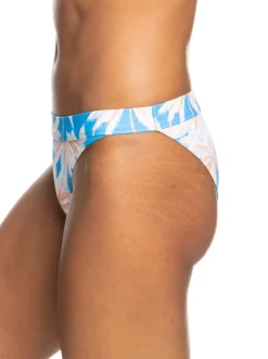Roxy Bikini Bottoms* Love The Surfrider - Bikinibroekje Met Medium Taille Voor Dames Azure Blue Palm Island