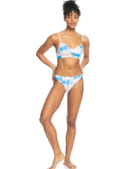 Roxy Bikini Bottoms* Love The Surfrider - Bikinibroekje Met Medium Taille Voor Dames Azure Blue Palm Island