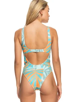 Roxy Monokini'S* Pro The Double Line - Eendelig Badpak Voor Dames Blue Surf All Palmed Out