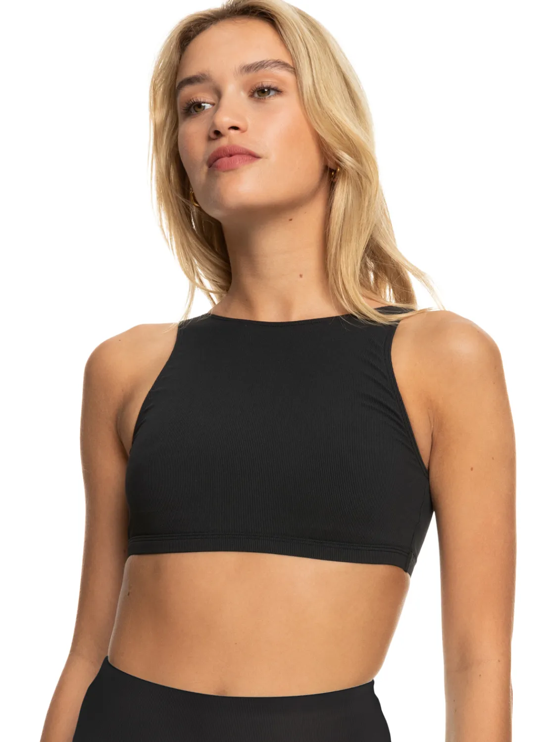 Roxy Bikini Tops* Pro The Pop Up - Crop Bikini Top Voor Dames Anthracite
