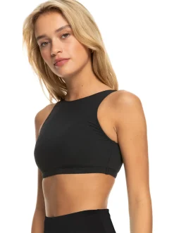 Roxy Bikini Tops* Pro The Pop Up - Crop Bikini Top Voor Dames Anthracite