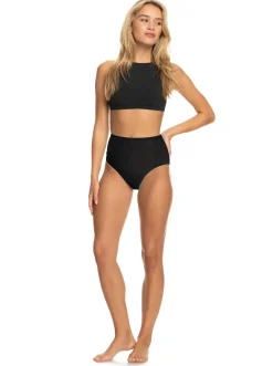 Roxy Bikini Tops* Pro The Pop Up - Crop Bikini Top Voor Dames Anthracite