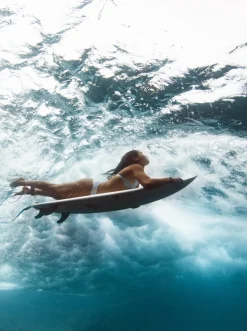 Roxy Bikini Bottoms* Pro The Snap Tur - Cheeky Bikinibroekje Voor Dames Blue Surf All Palmed Out
