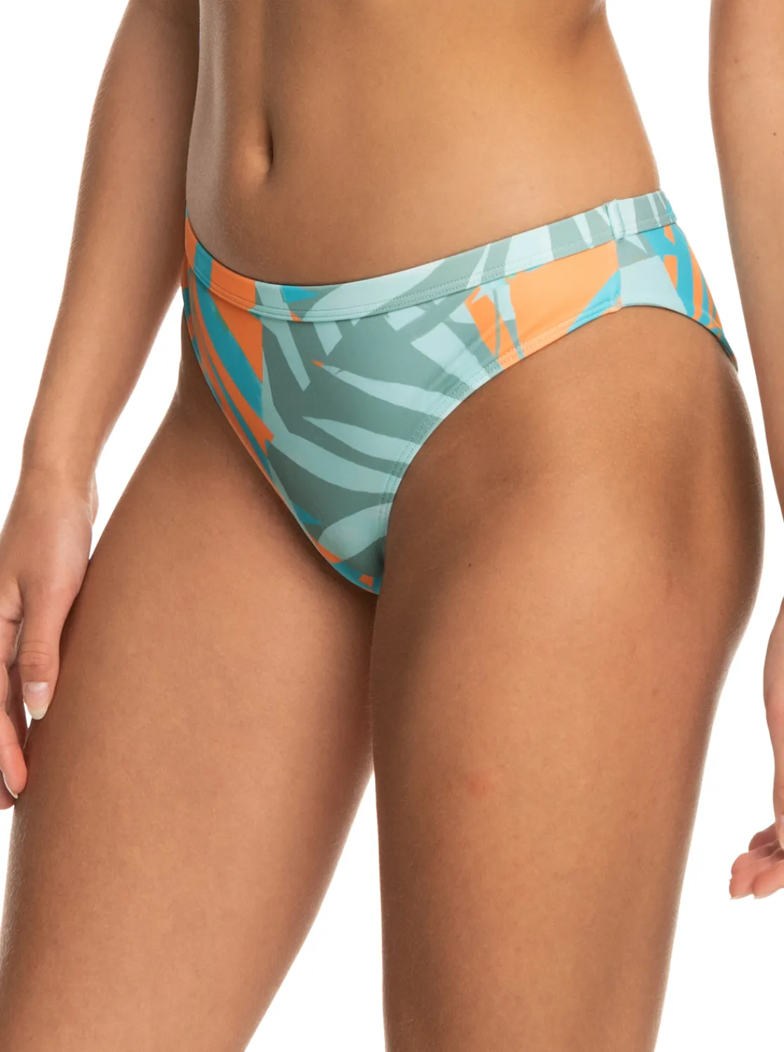 Roxy Bikini Bottoms* Pro The Snap Tur - Cheeky Bikinibroekje Voor Dames Blue Surf All Palmed Out