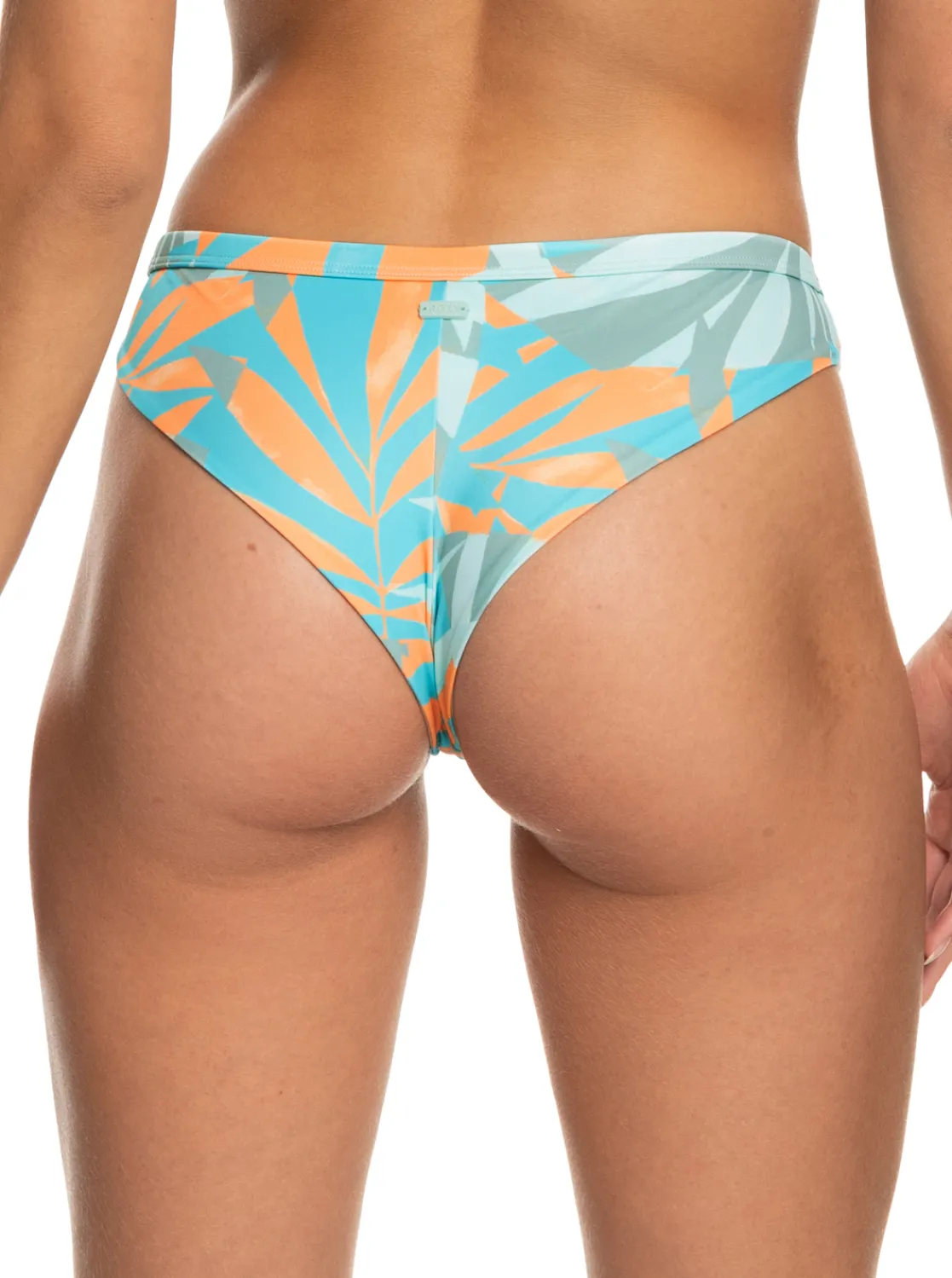 Roxy Bikini Bottoms* Pro The Snap Tur - Cheeky Bikinibroekje Voor Dames Blue Surf All Palmed Out